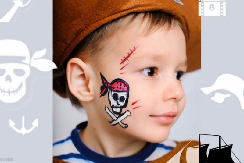 Kinderschminken Pirat